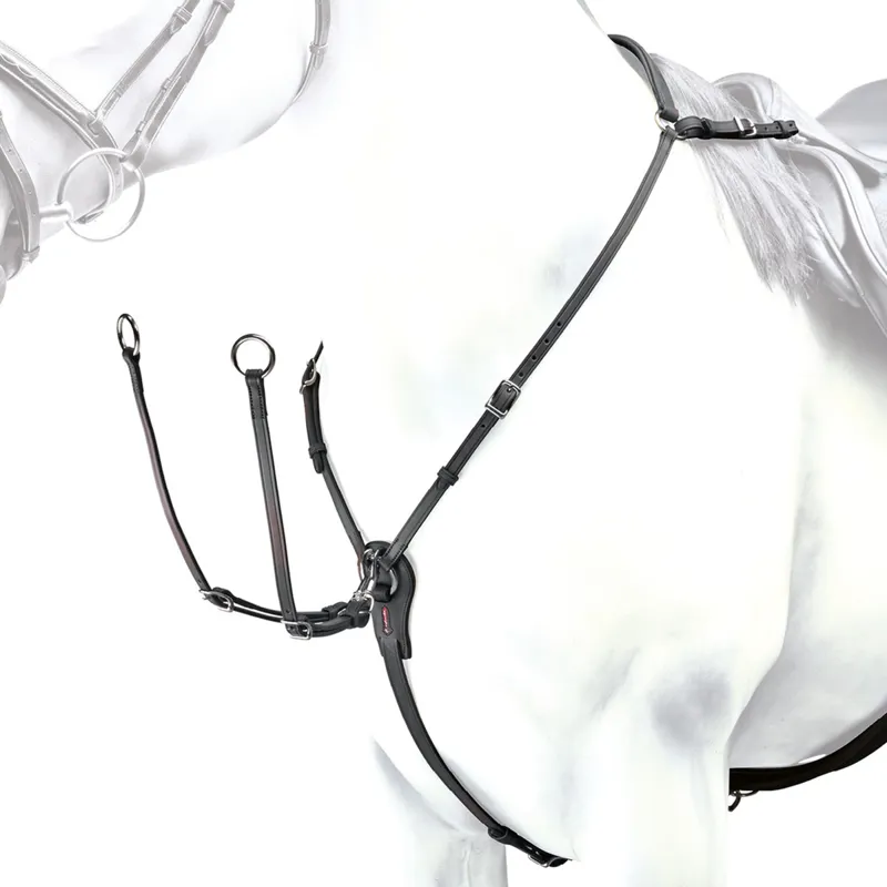 Equipe Hunting Breastplate - Black/Silver